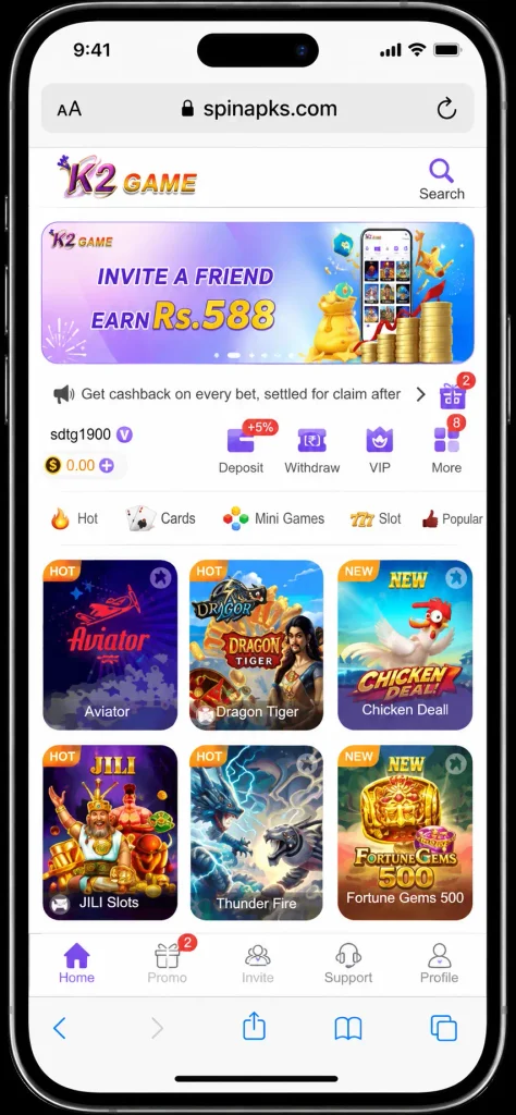 K2 Game APK Download - Features, Games & Bonuses
